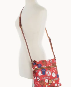 Dooney & Bourke Game Day Ready|Printed Fabric<MLB Crossbody Red Sox