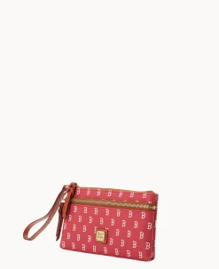 Dooney & Bourke Grab and Go|Wristlets<MLB Red Sox Double Zip Wristlet Boston Red Sox