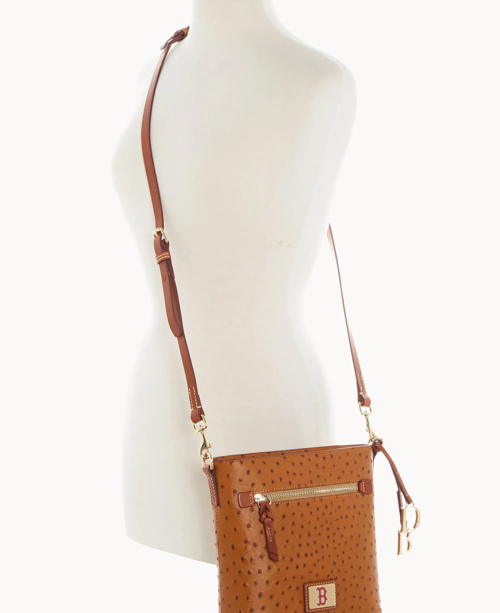 Dooney & Bourke Game Day Ready|Printed Fabric<MLB Zip Crossbody Red Sox