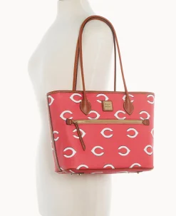 Dooney & Bourke Game Day Ready|Printed Fabric<MLB Tote Reds