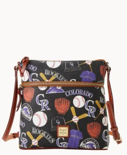 Dooney & Bourke Game Day Ready|Printed Fabric<MLB Crossbody Rockies