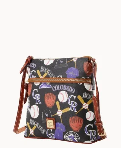 Dooney & Bourke Game Day Ready|Printed Fabric<MLB Crossbody Rockies