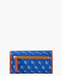 Dooney & Bourke Grab and Go|Clutches<MLB Continental Clutch ROYALS