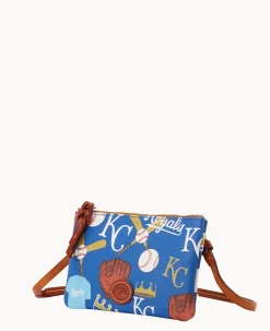 Dooney & Bourke Game Day Ready|Printed Fabric<MLB Top Zip Crossbody Royals