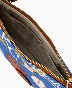Dooney & Bourke Game Day Ready|Printed Fabric<MLB Top Zip Crossbody Royals