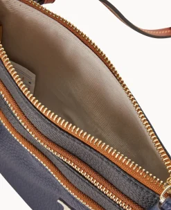Dooney & Bourke Game Day Ready|Printed Fabric<MLB Triple Zip Crossbody Royals