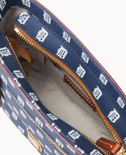 Dooney & Bourke Game Day Ready|Printed Fabric<MLB Small Zip Crossbody TIGERS