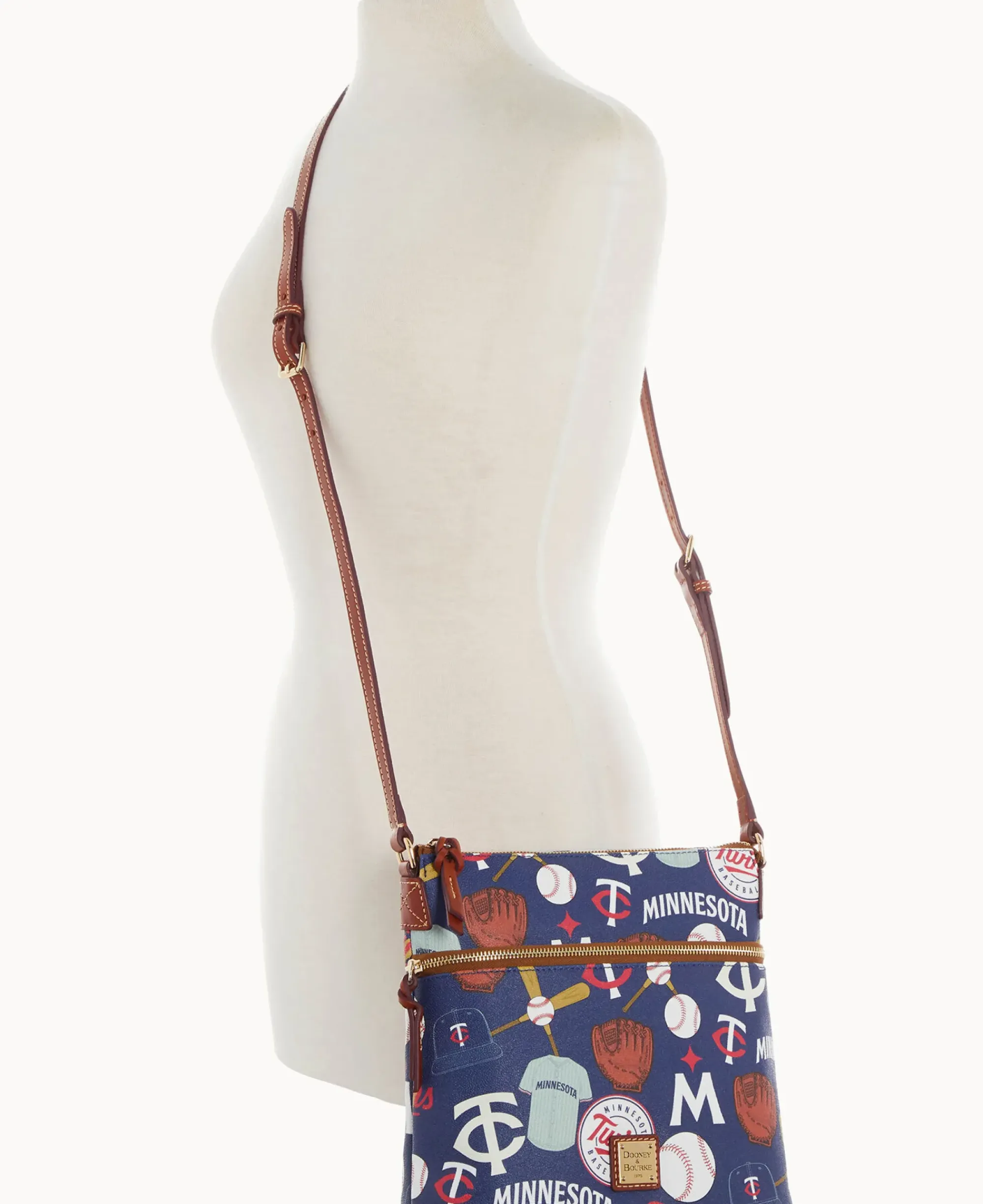Dooney & Bourke Game Day Ready|Printed Fabric<MLB Crossbody Twins