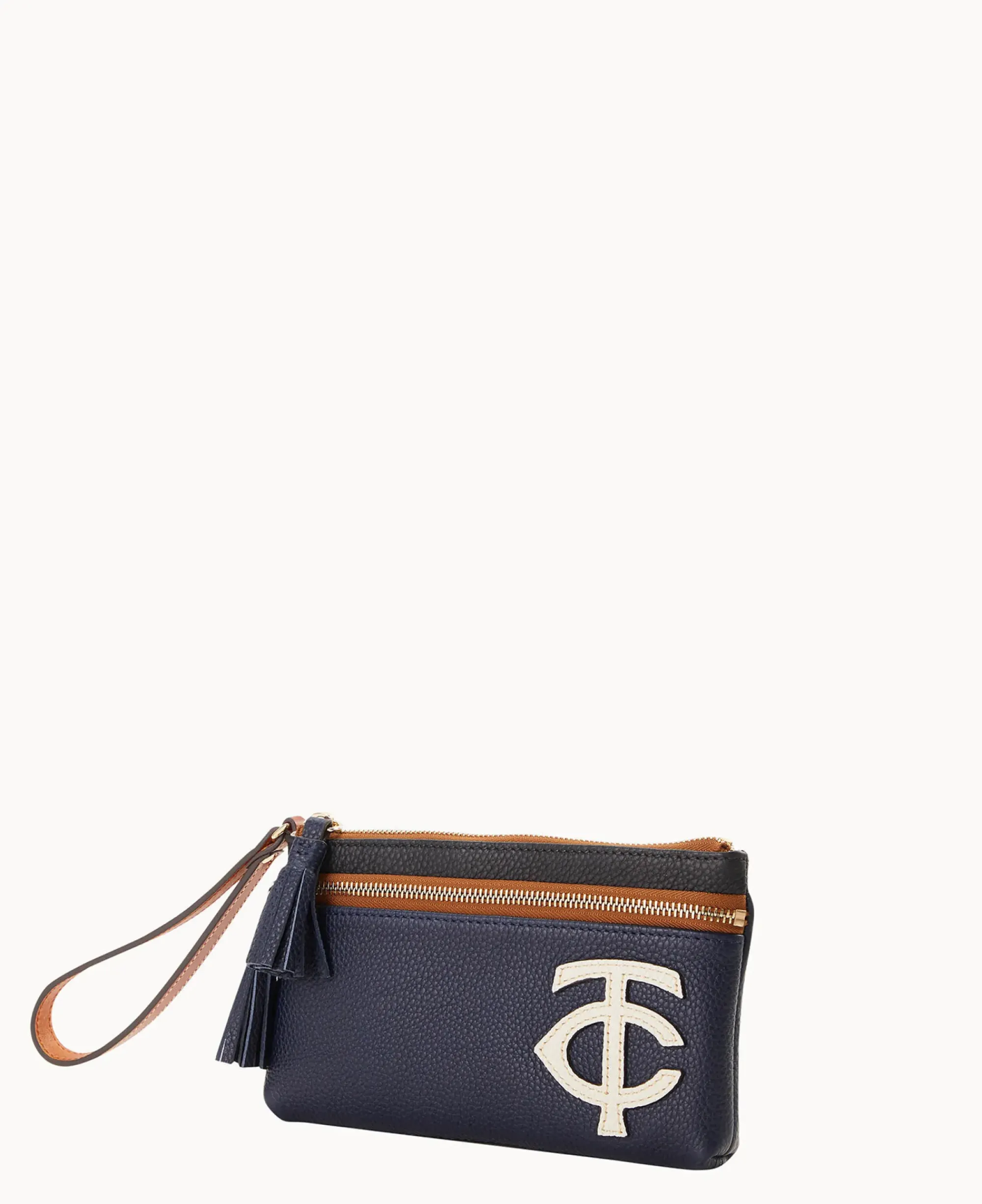 Dooney & Bourke Grab and Go|Wristlets<MLB Double Zip Wristlet Twins
