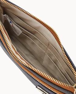 Dooney & Bourke Grab and Go|Wristlets<MLB Double Zip Wristlet Twins