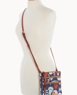 Dooney & Bourke Game Day Ready|Printed Fabric<MLB N S Triple Zip Crossbody Twins