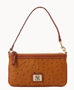 Dooney & Bourke Grab and Go|Wristlets<MLB Large Slim Wristlet Yankees