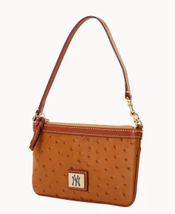 Dooney & Bourke Grab and Go|Wristlets<MLB Large Slim Wristlet Yankees