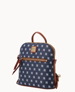 Dooney & Bourke Game Day Ready|Printed Fabric<MLB Small Backpack Yankees
