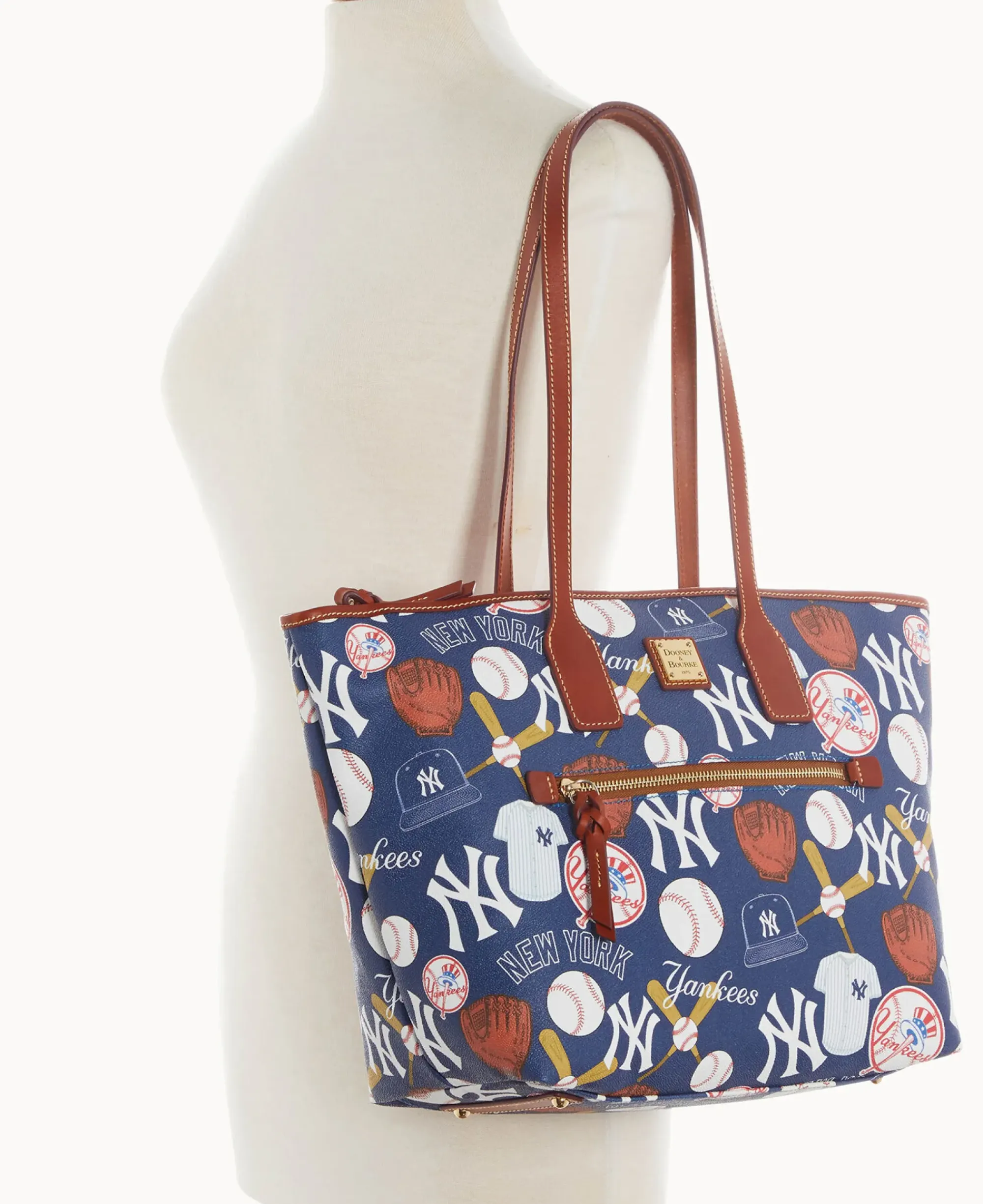 Dooney & Bourke Game Day Ready|Printed Fabric<MLB Tote Yankees