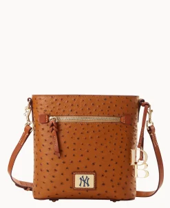Dooney & Bourke Game Day Ready|Printed Fabric<MLB Zip Crossbody Yankees