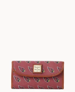 Dooney & Bourke Grab and Go|Clutches<NFL AZ Continental Clutch CARDINALS