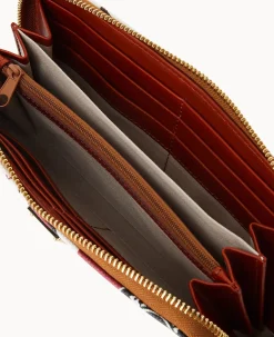 Dooney & Bourke Grab and Go|Wristlets<NFL AZ Large Zip Around Wristlet CARDINALS