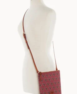 Dooney & Bourke Game Day Ready|Printed Fabric<NFL AZ North South Top Zip Crossbody Cardinals