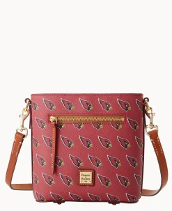 Dooney & Bourke Game Day Ready|Printed Fabric<NFL AZ Small Zip Crossbody CARDINALS