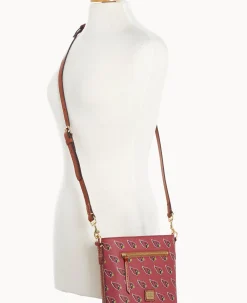 Dooney & Bourke Game Day Ready|Printed Fabric<NFL AZ Small Zip Crossbody CARDINALS