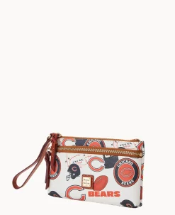 Dooney & Bourke Grab and Go|Wristlets<NFL Bears Double Zip Wristlet Chicago Bears