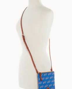 Dooney & Bourke Game Day Ready|Printed Fabric<NFL Small North South Top Zip Crossbody Bills