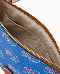 Dooney & Bourke Game Day Ready|Printed Fabric<NFL Top Zip Crossbody Bills