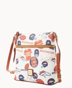 Dooney & Bourke Game Day Ready|Printed Fabric<NFL Crossbody BRONCOS