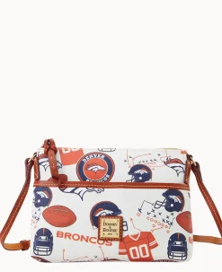 Dooney & Bourke Game Day Ready|Printed Fabric<NFL Ginger Crossbody BRONCOS