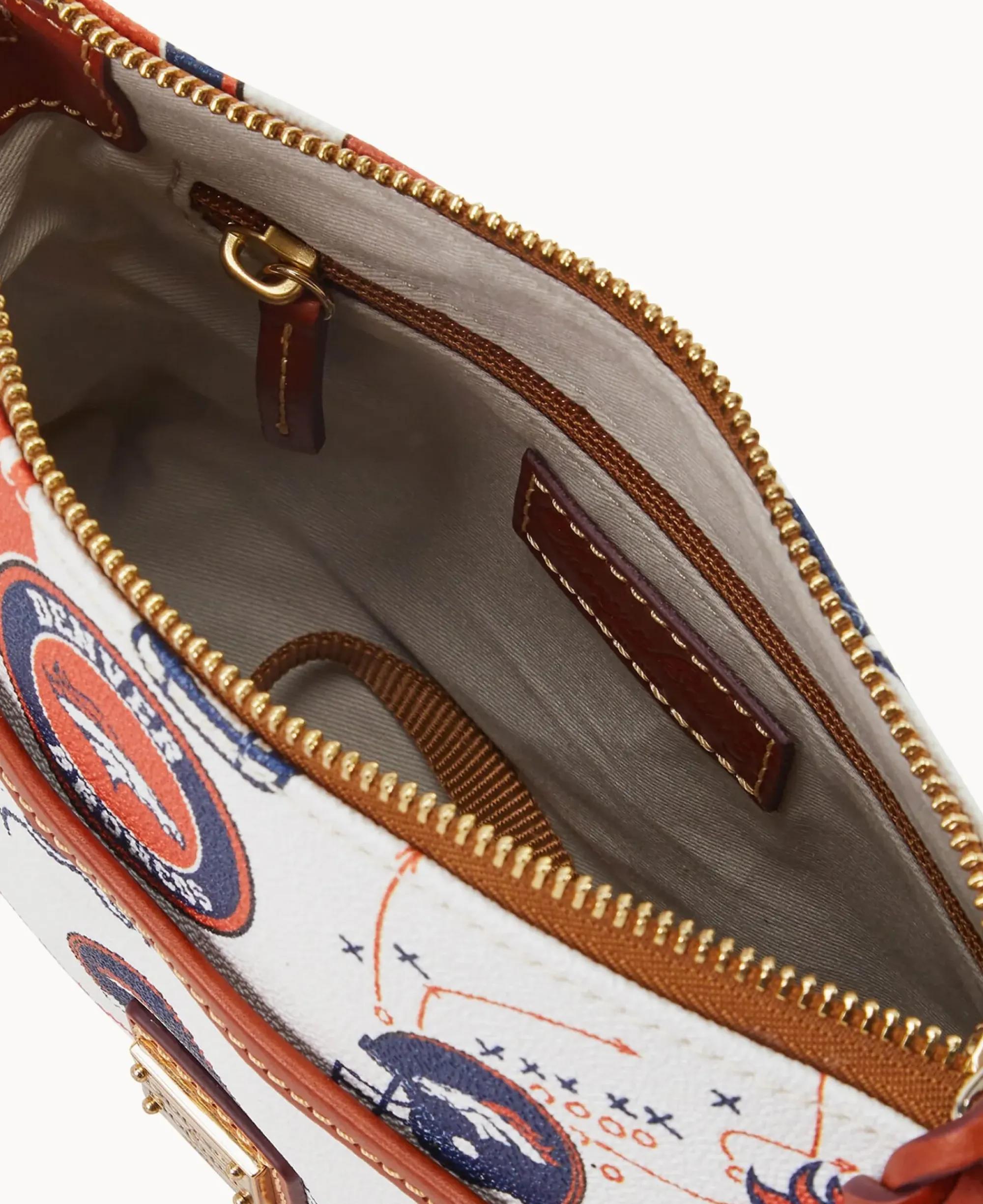 Dooney & Bourke Game Day Ready|Printed Fabric<NFL Ginger Crossbody BRONCOS