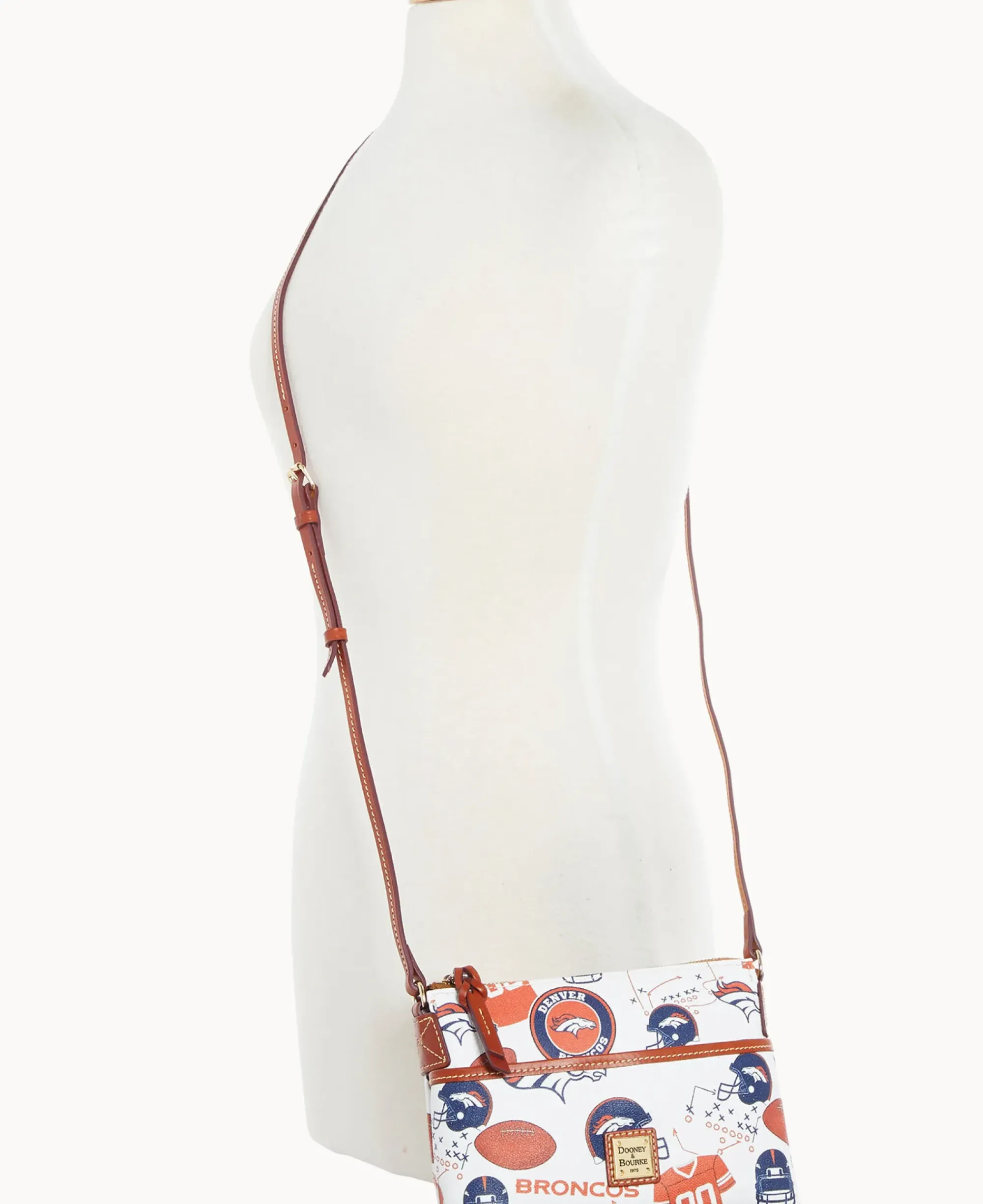 Dooney & Bourke Game Day Ready|Printed Fabric<NFL Ginger Crossbody BRONCOS