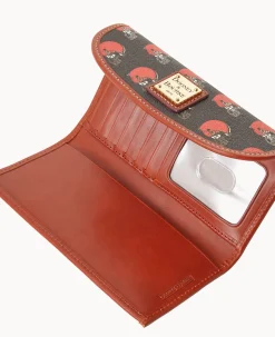 Dooney & Bourke Grab and Go|Clutches<NFL Continental Clutch BROWNS