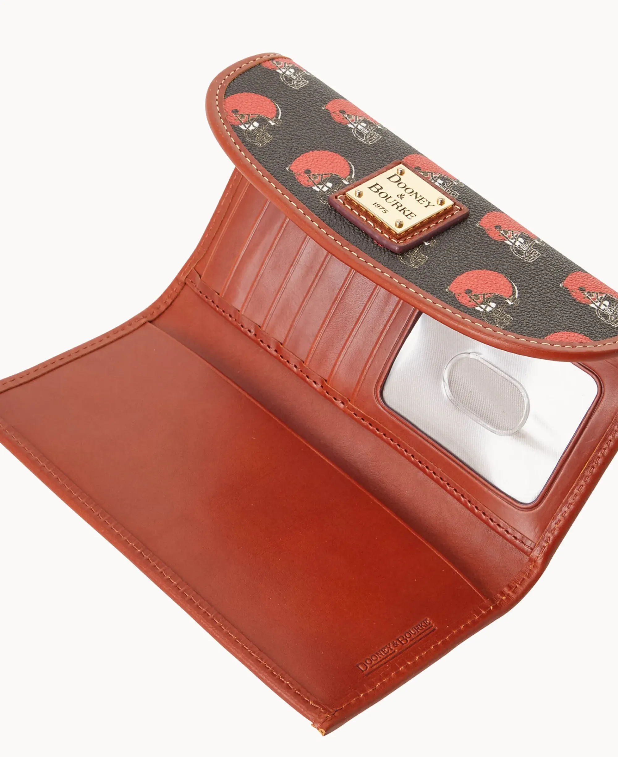 Dooney & Bourke Grab and Go|Clutches<NFL Continental Clutch BROWNS