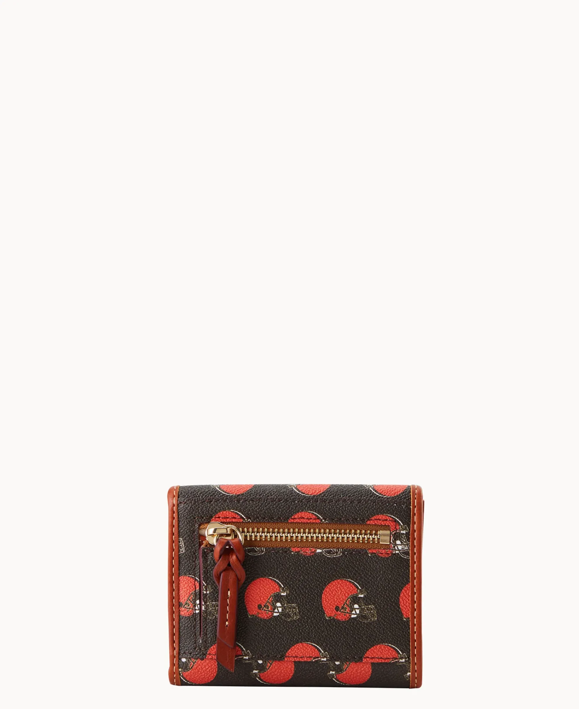 Dooney & Bourke Grab and Go|Wallets<NFL Flap Credit Card Wallet BROWNS