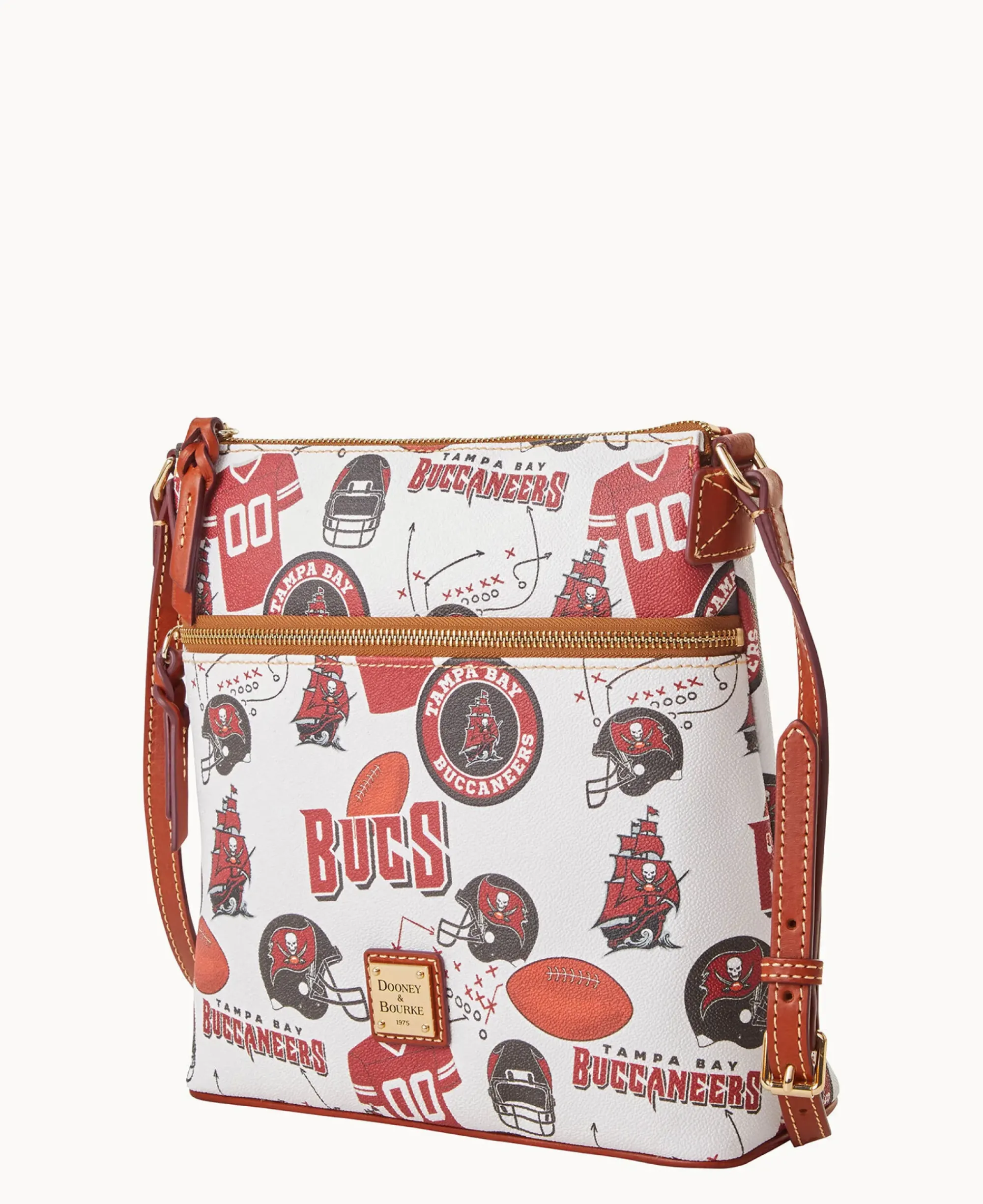 Dooney & Bourke Game Day Ready|Printed Fabric<NFL Crossbody BUCCANEERS