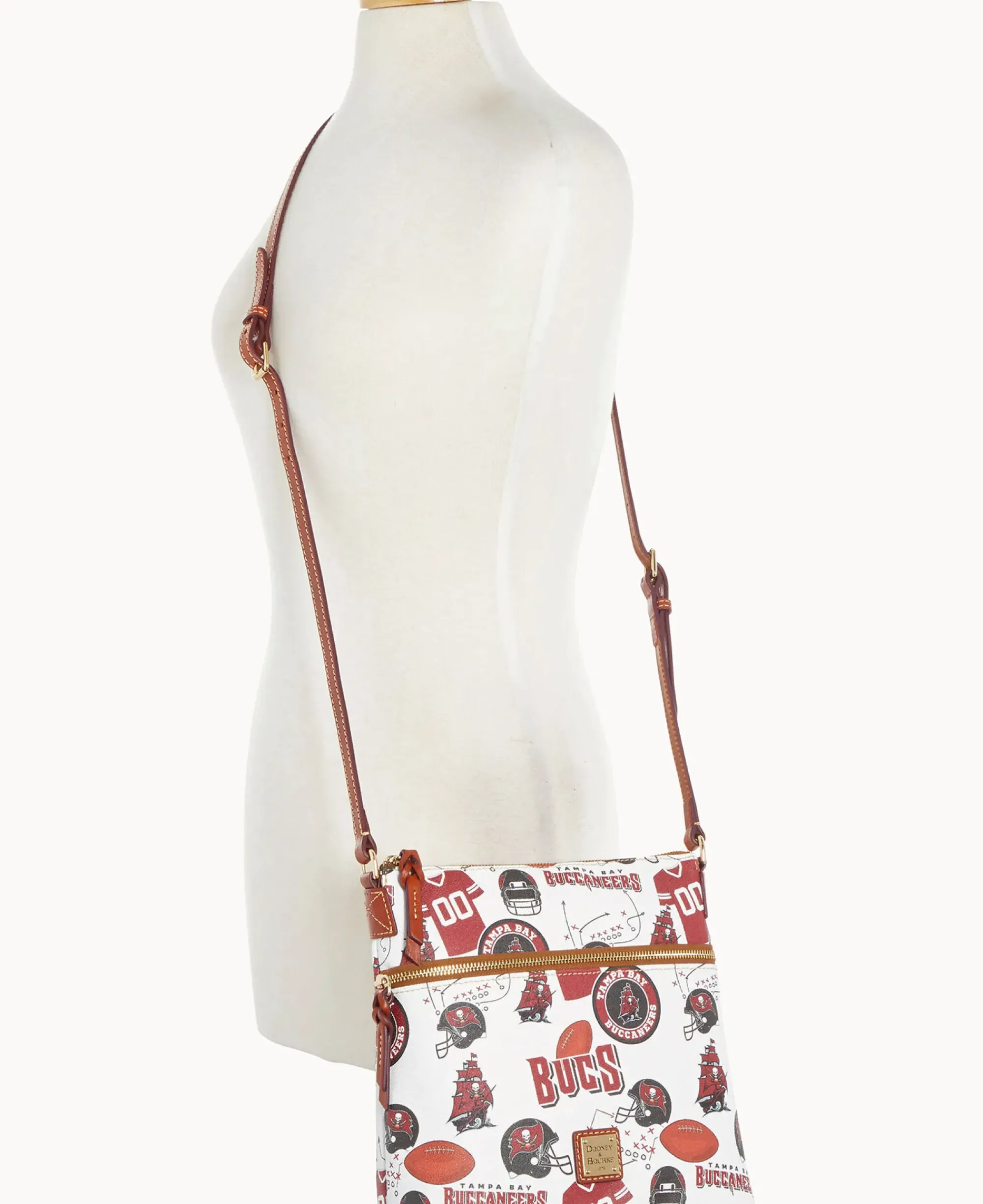 Dooney & Bourke Game Day Ready|Printed Fabric<NFL Crossbody BUCCANEERS