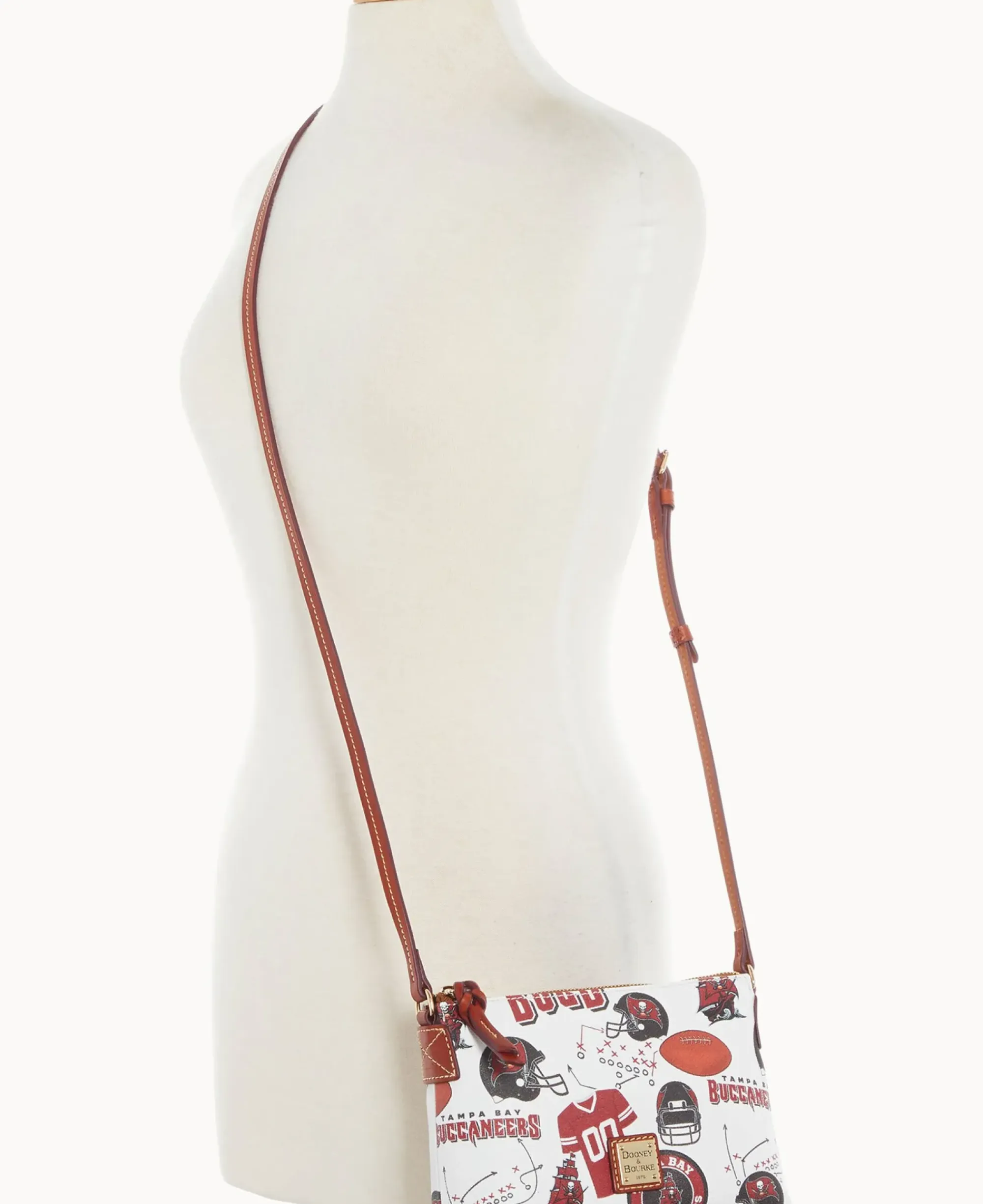 Dooney & Bourke Game Day Ready|Printed Fabric<NFL Crossbody Pouchette BUCCANEERS