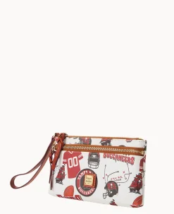 Dooney & Bourke Grab and Go|Wristlets<NFL Buccaneers Double Zip Wristlet Tampa Bay Buccaneers