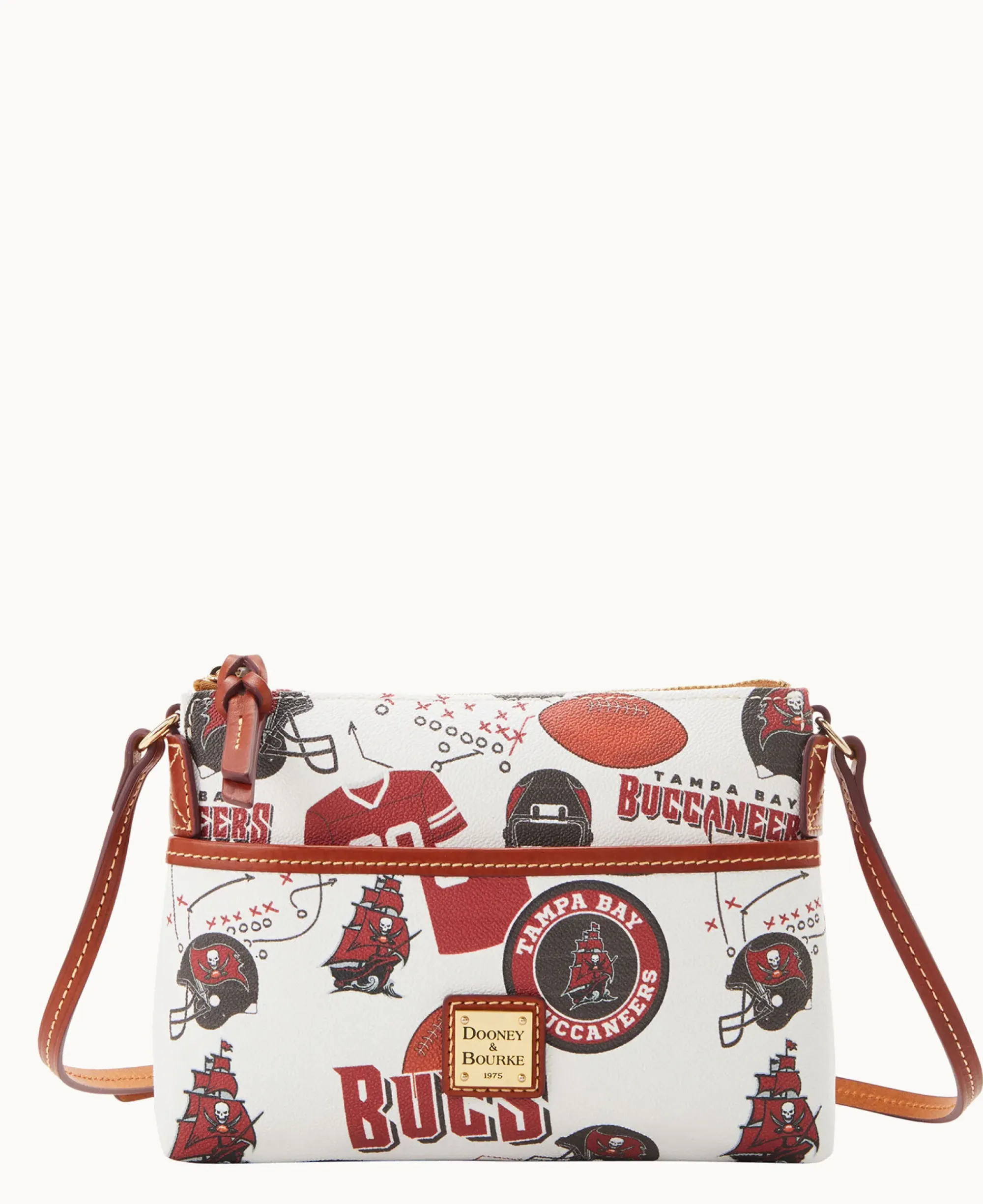 Dooney & Bourke Game Day Ready|Printed Fabric<NFL Ginger Crossbody BUCCANEERS