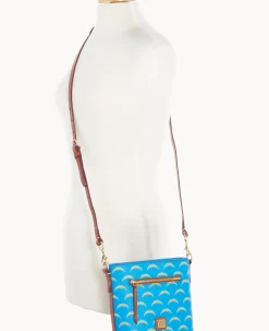 Dooney & Bourke Game Day Ready|Printed Fabric<NFL Small Zip Crossbody CHARGERS