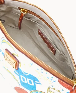 Dooney & Bourke Game Day Ready|Printed Fabric<NFL Suki Crossbody CHARGERS