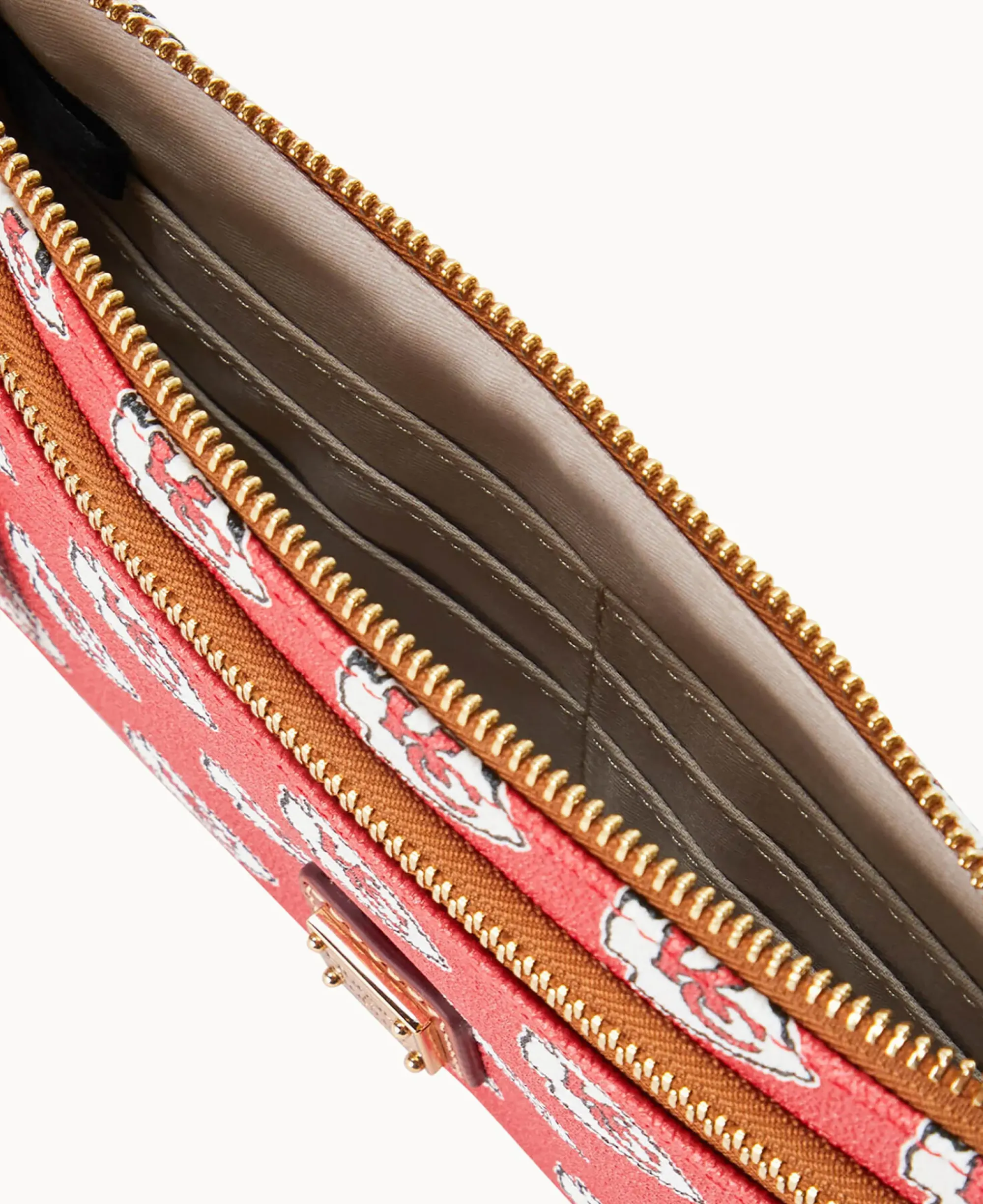 Dooney & Bourke Grab and Go|Wristlets<NFL Chiefs Double Zip Wristlet Kansas City Chiefs