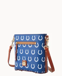 Dooney & Bourke Game Day Ready|Printed Fabric<NFL Small Zip Crossbody COLTS