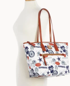 Dooney & Bourke Game Day Ready|Printed Fabric<NFL Tote COWBOYS