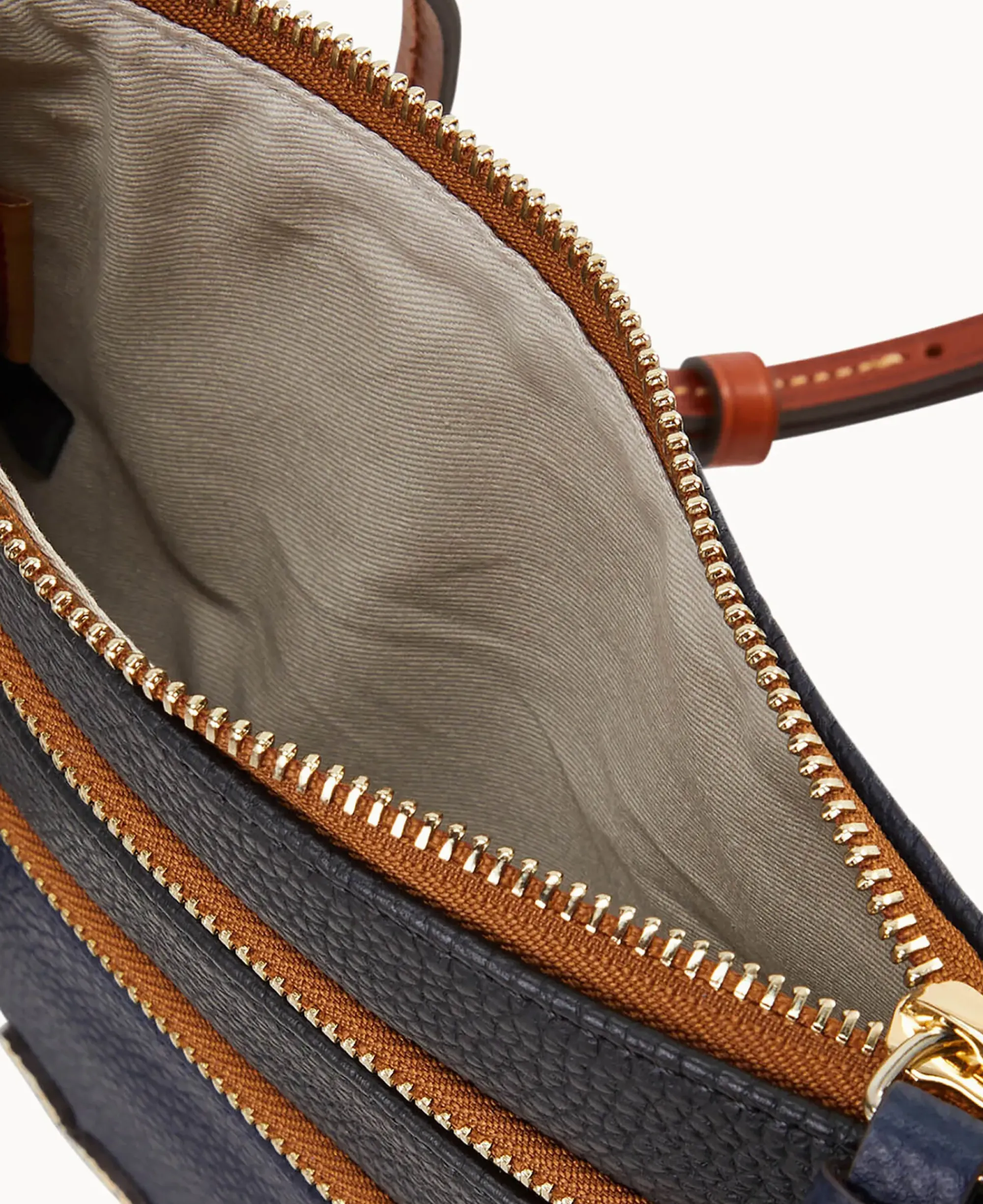 Dooney & Bourke Game Day Ready|Printed Fabric<NFL Triple Zip Crossbody Cowboys