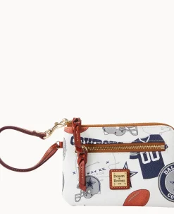 Dooney & Bourke Grab and Go|Wristlets<NFL Zip Around Wristlet COWBOYS