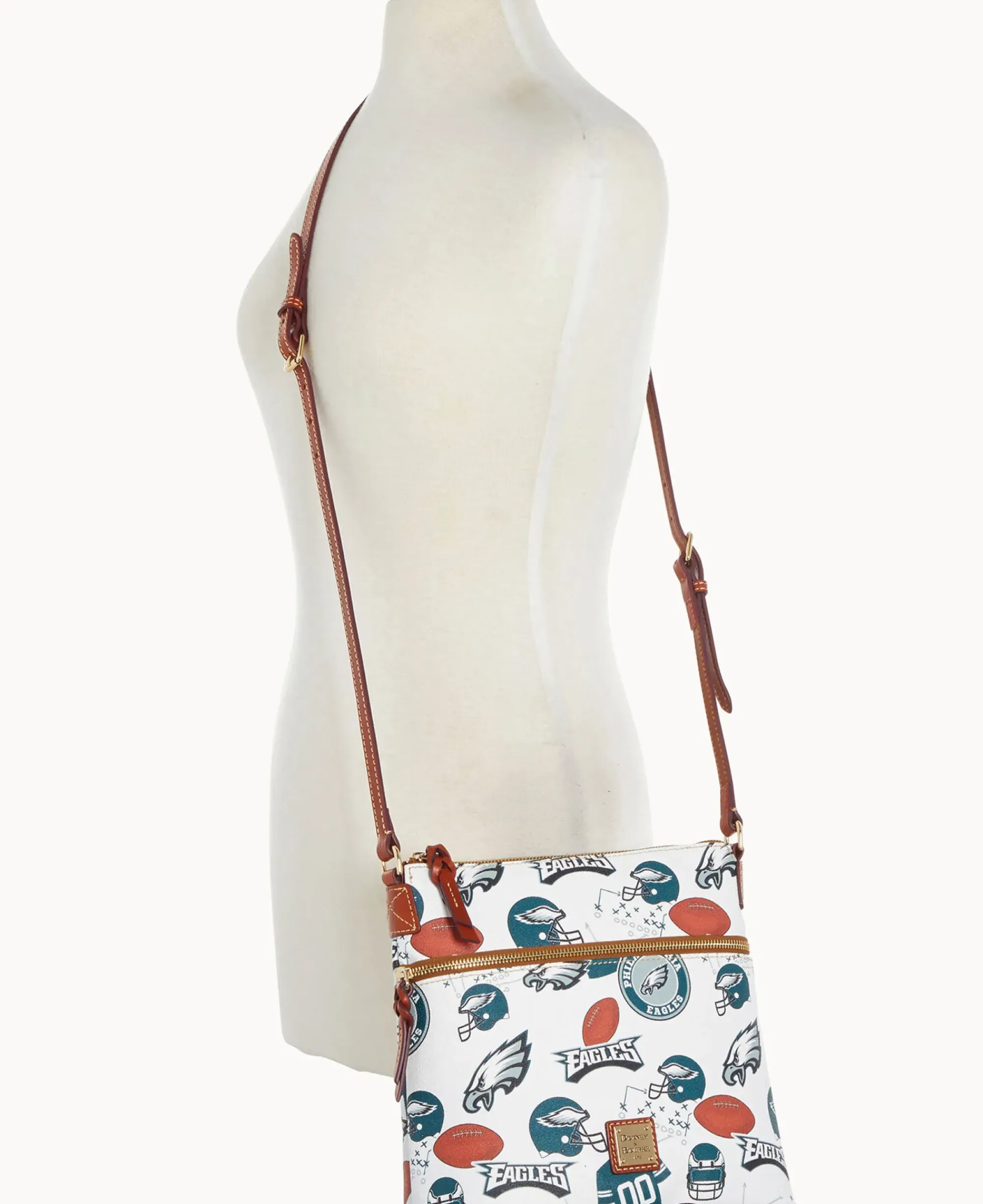 Dooney & Bourke Game Day Ready|Printed Fabric<NFL Crossbody EAGLES