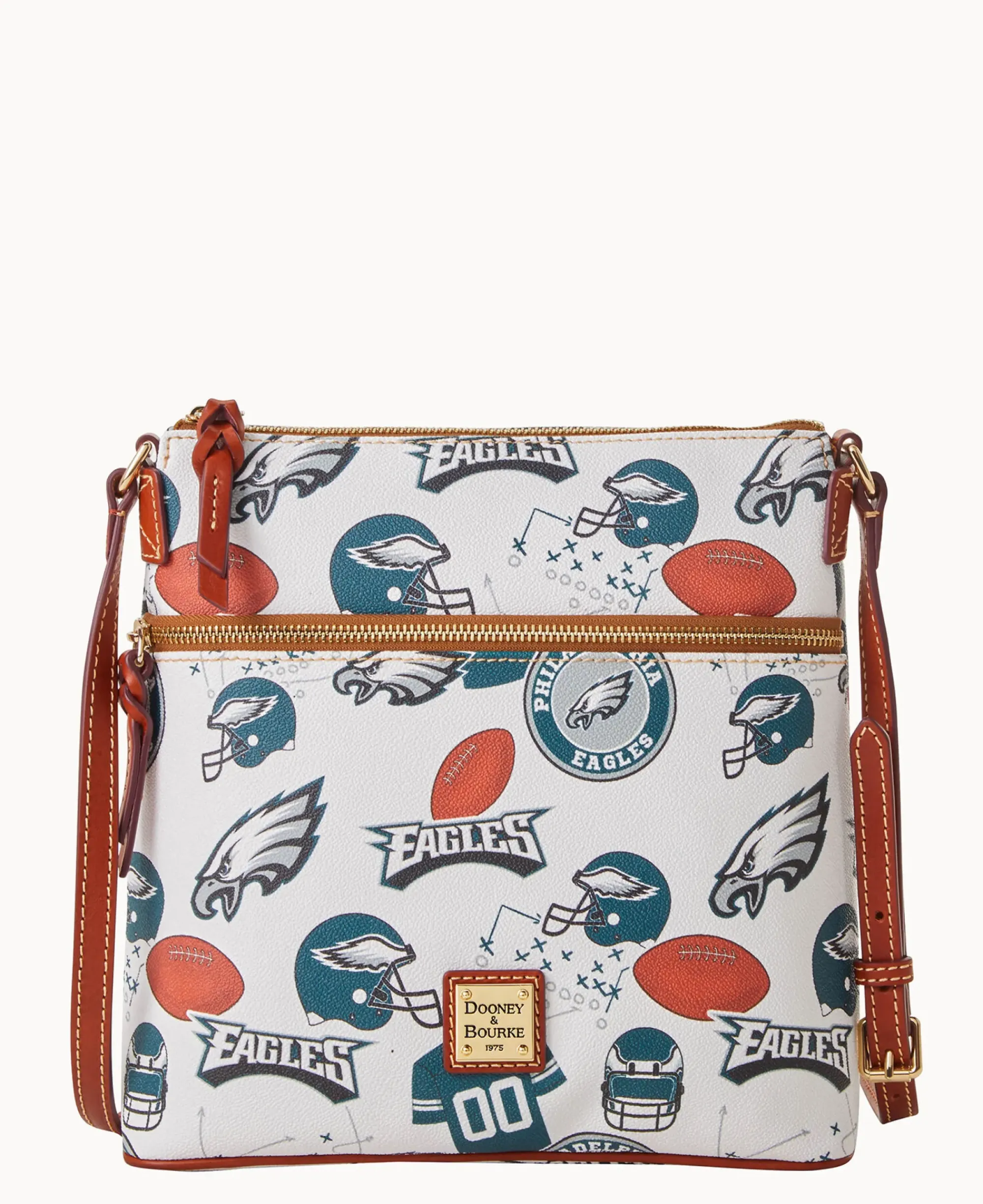 Dooney & Bourke Game Day Ready|Printed Fabric<NFL Crossbody EAGLES