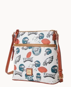 Dooney & Bourke Game Day Ready|Printed Fabric<NFL Crossbody EAGLES